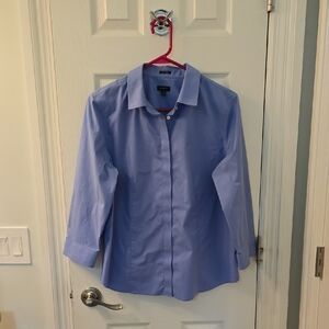 Talbots Light Blue Button-Front Women's Shirt